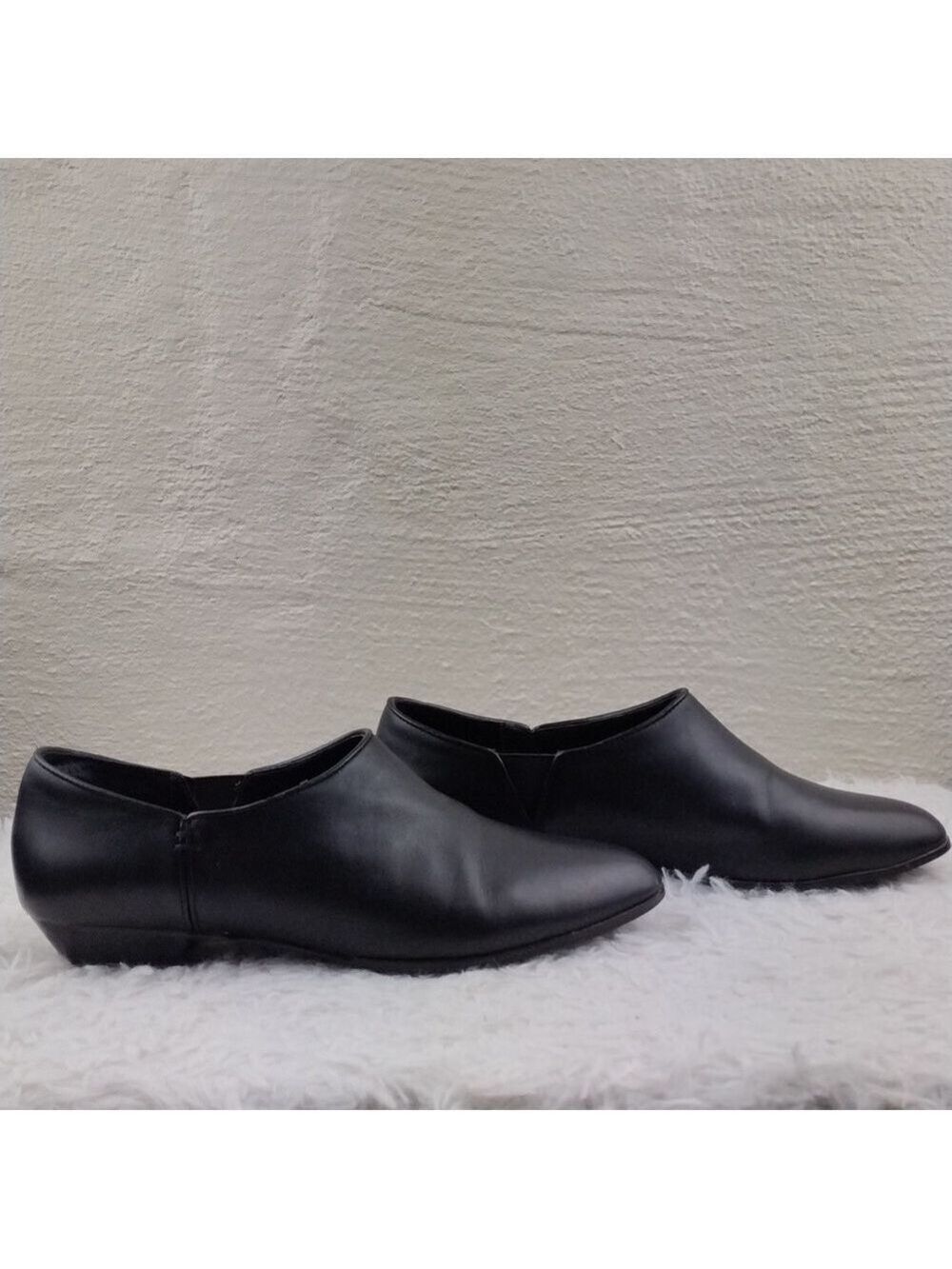 Kelsi Dagger Brooklyn Odin Black Leather Upper Pointed-Toe Slip On Loafer Shoes - Picture 4 of 16